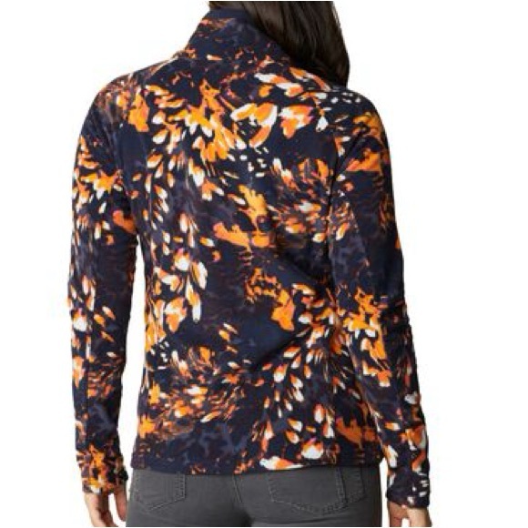 NWT Columbia Glacial IV Floral Print Half Zip Fleece Pullover Womens Size XL NEW - Picture 2 of 3